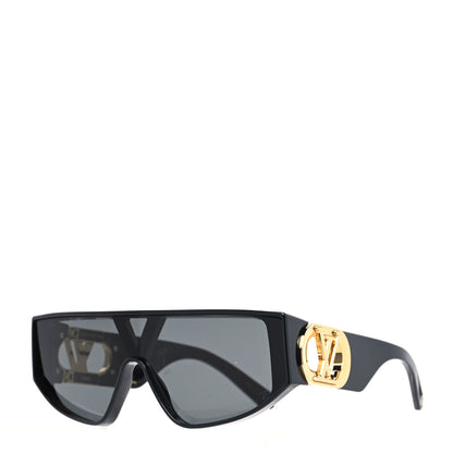 Louis Vuitton Acetate LV Link Square Sunglasses Z1480U Black 1 of 9