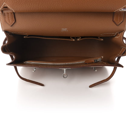 Hermes Taurillon Clemence Jypsiere 28 Gold 5 of 13