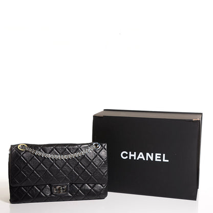 Chanel Aged Calfskin Mobile Art 2.55 Reissue Flap 228 Black 9 of 9