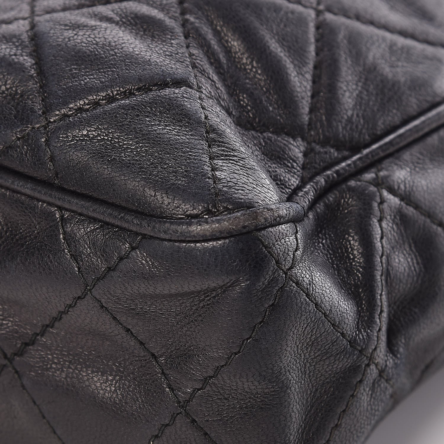 Chanel Lambskin Quilted Tassel Camera Case Pouch Black 11 of 15