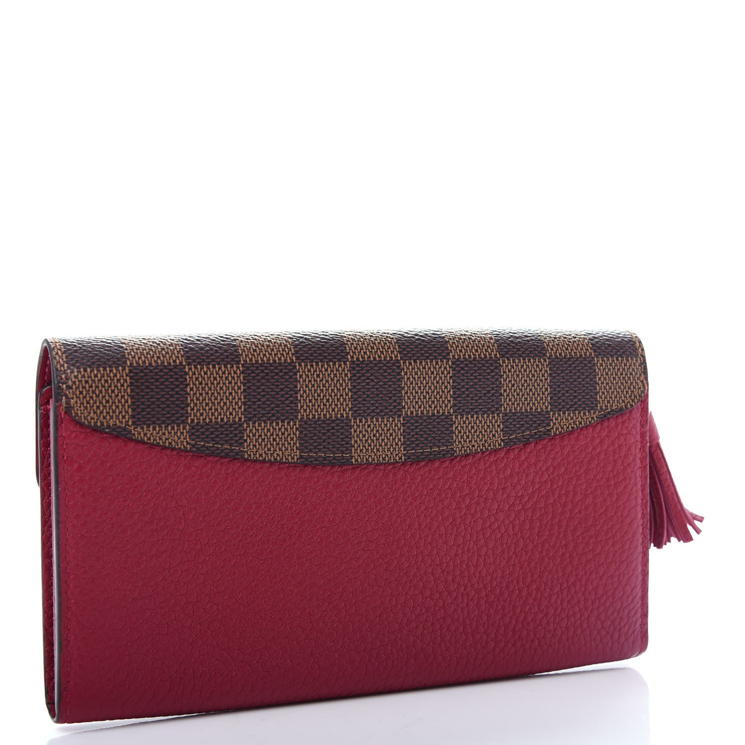Louis Vuitton Damier Ebene Croisette Wallet Lie De Vin 3 of 7