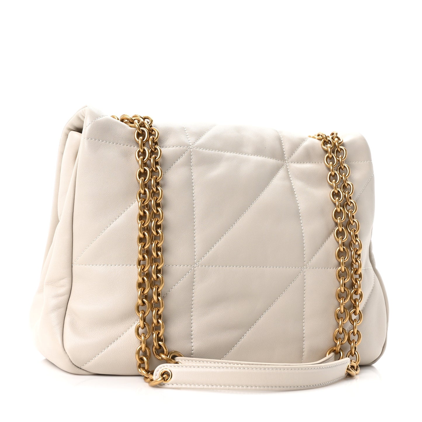 Lambskin Matelasse Monogram Medium Jamie 4.3 Crema Soft