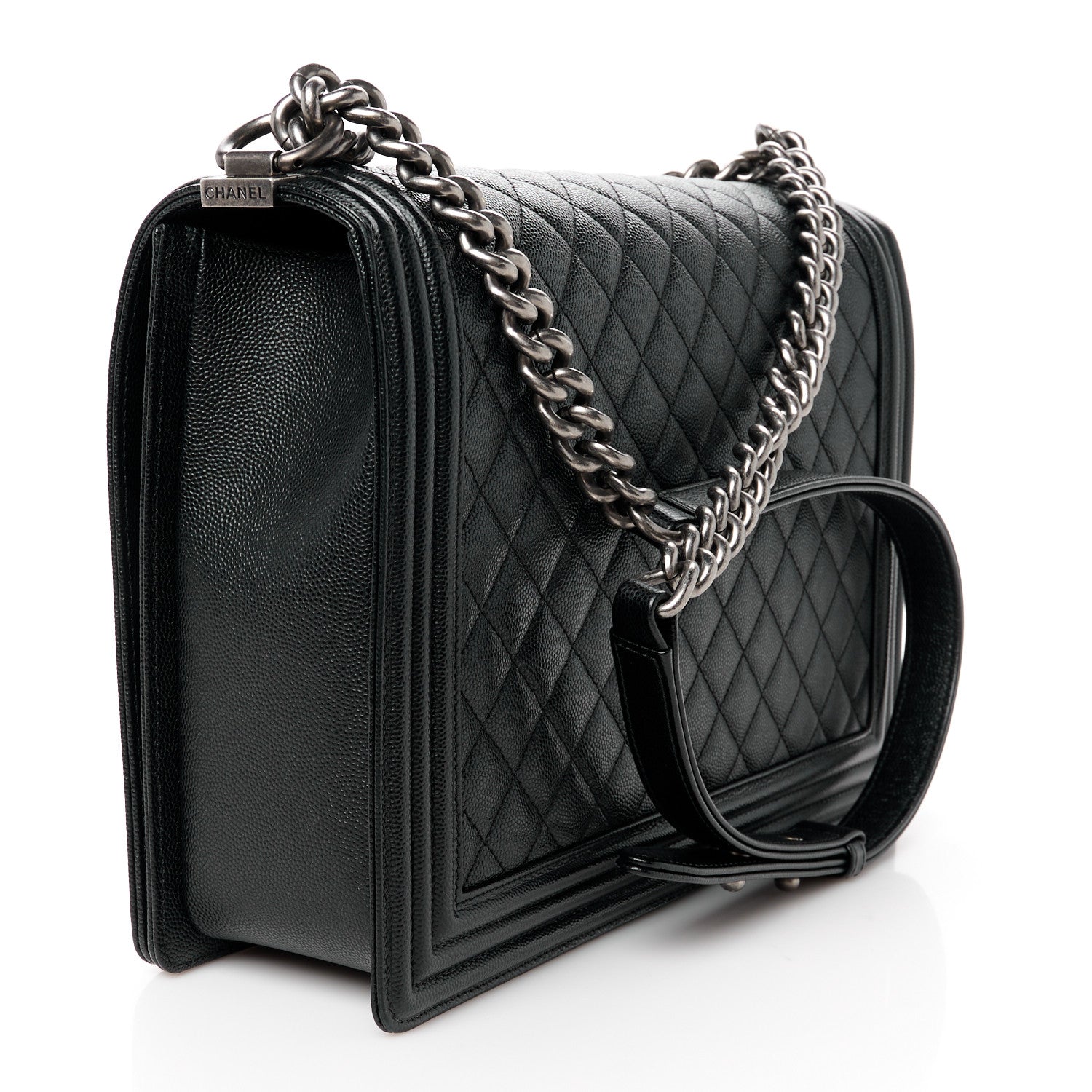 Chanel Caviar Quilted Large Boy Flap Black 3 of 10