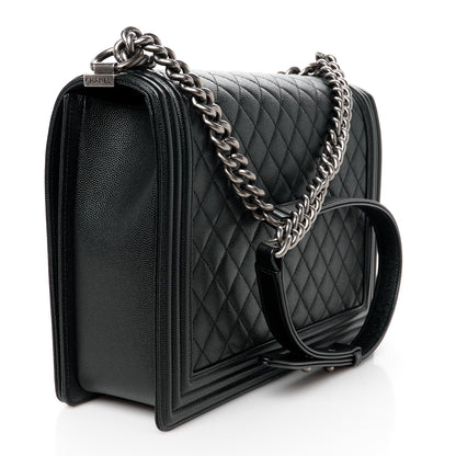 Chanel Caviar Quilted Large Boy Flap Black 3 of 10