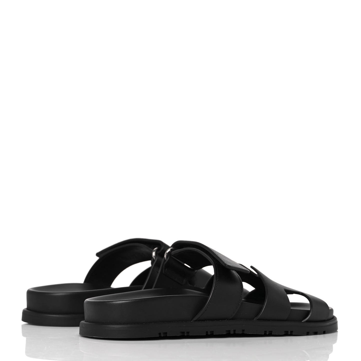 Calfskin Womens Chypre Sandals 37 Black