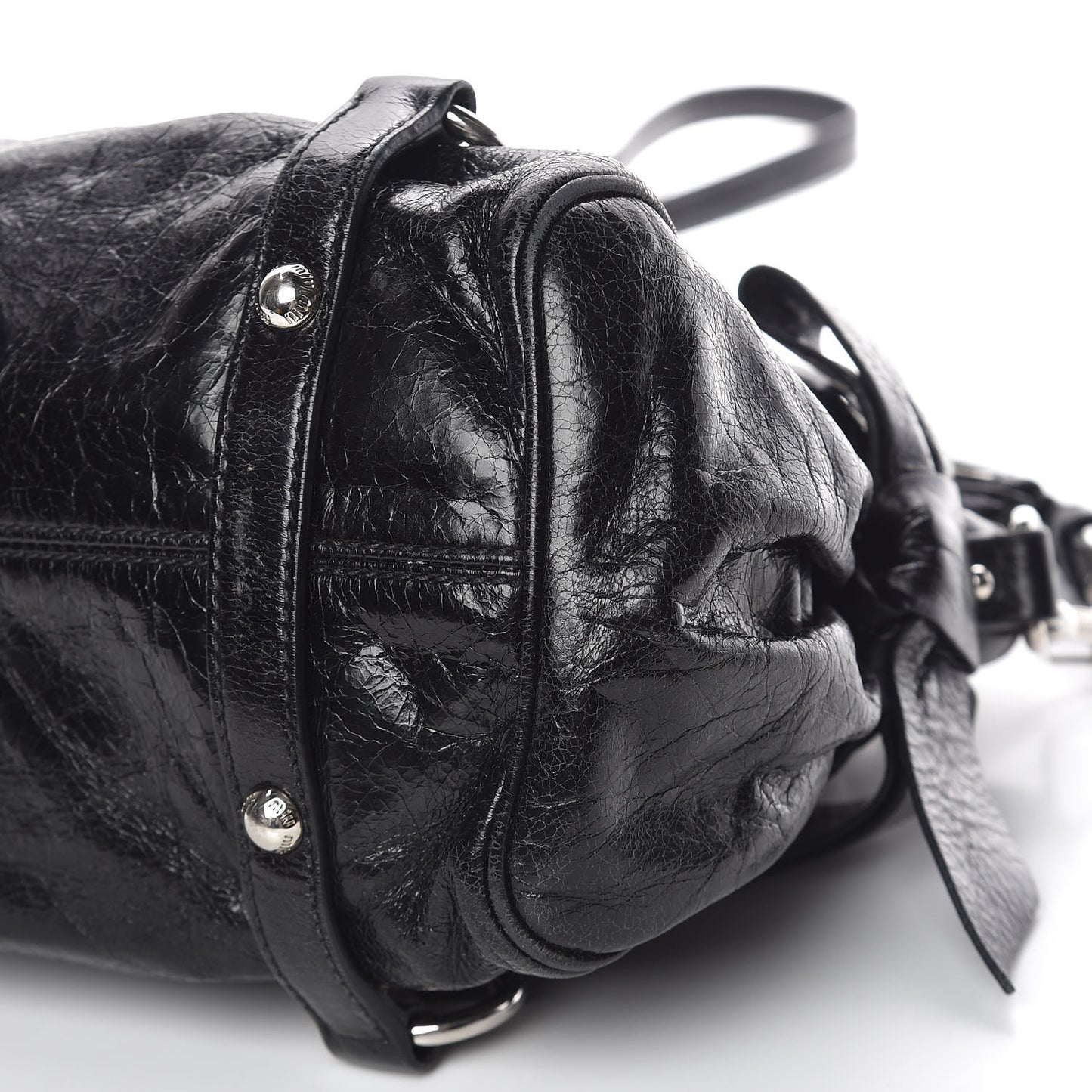 Vitello Lux Mini Bow Bag Black
