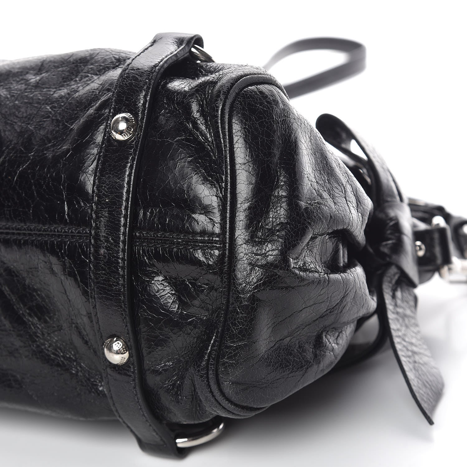 Miu Miu Vitello Lux Mini Bow Bag Black 11 of 11