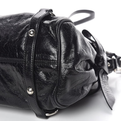 Miu Miu Vitello Lux Mini Bow Bag Black 11 of 11