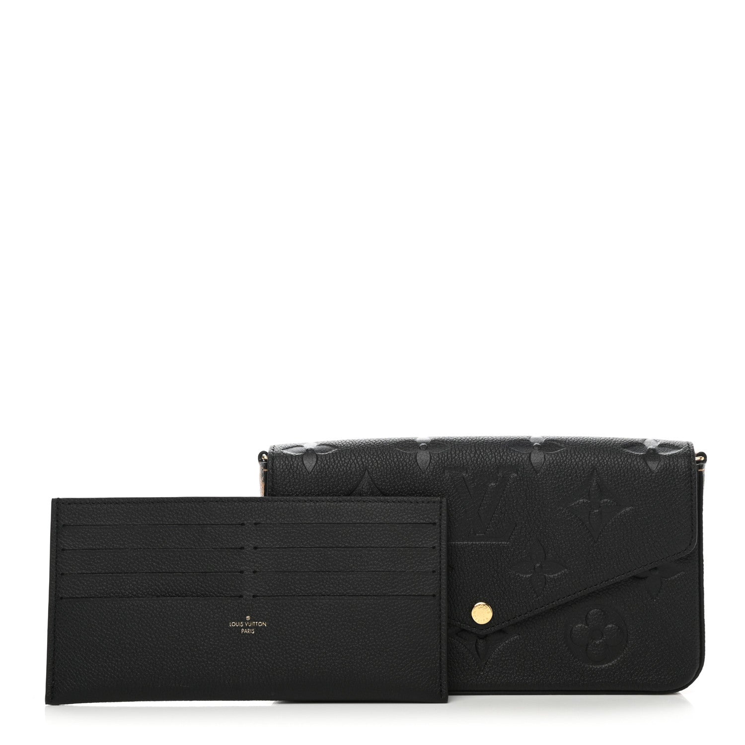 Louis Vuitton Empreinte Monogram Giant Wild At Heart Felicie Pochette Black 1 of 8