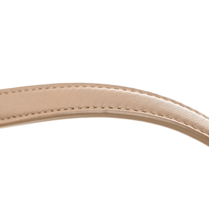 Saint Laurent Lambskin Quilted Toy Loulou Puffer Monogram Chain Satchel Dark Beige 12 of 13