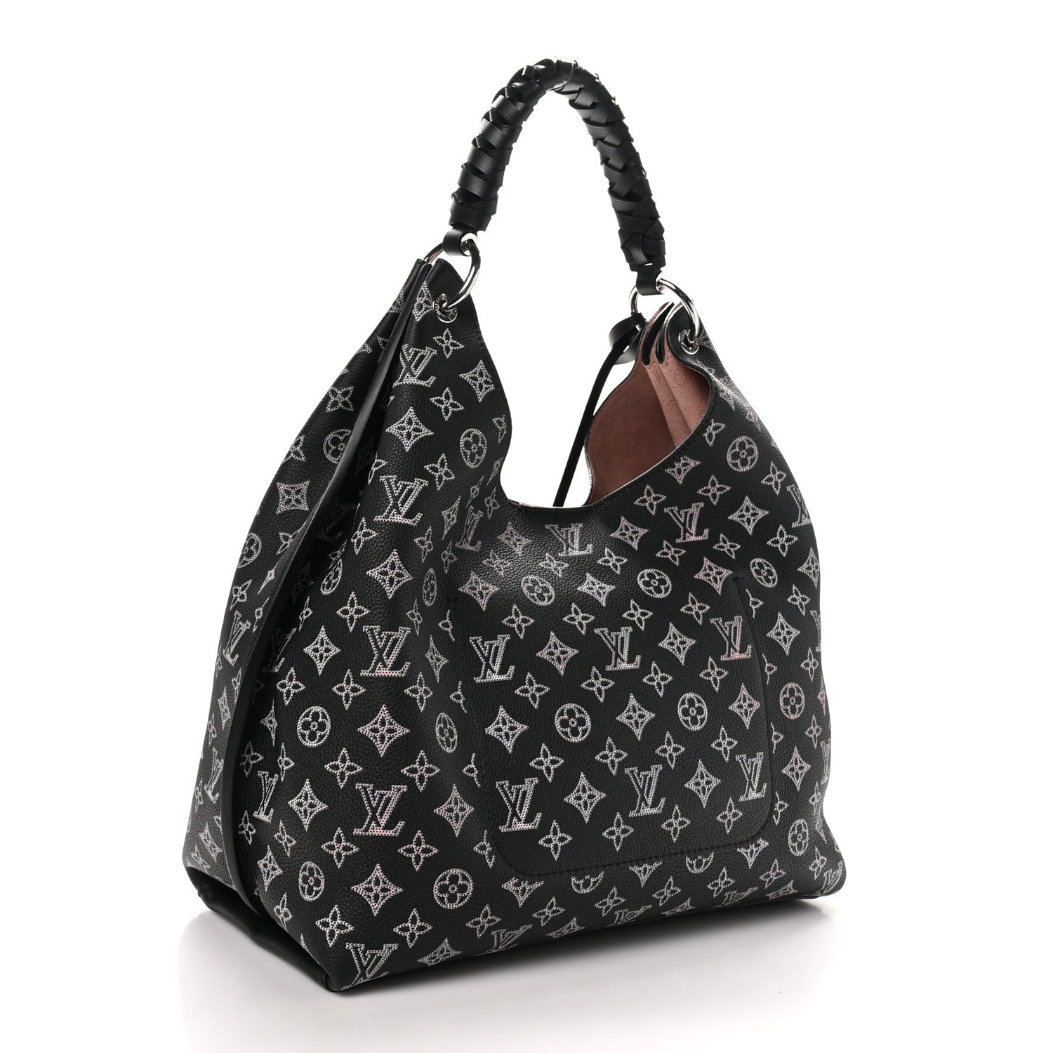 Louis Vuitton Mahina Carmel Hobo PM Black 3 of 10