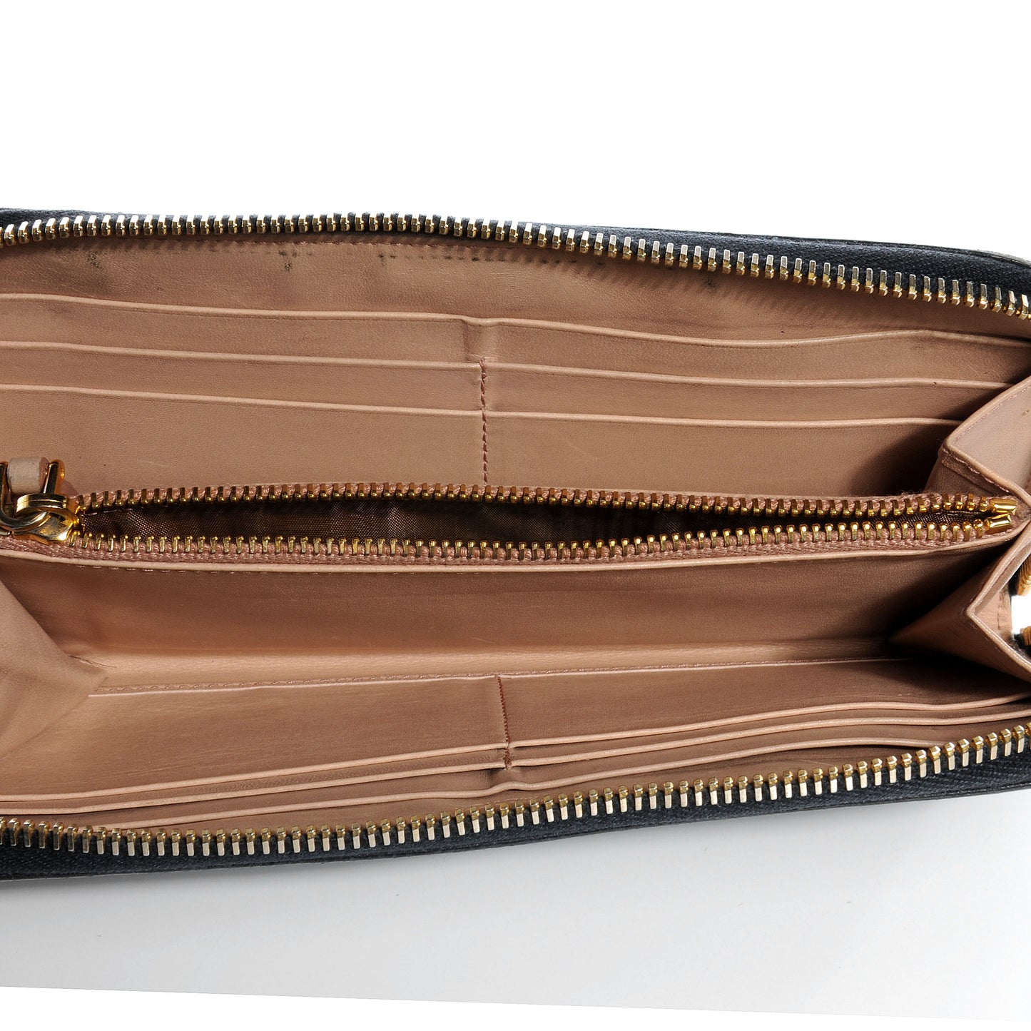 Cinghiale Zip Around Wallet Navy
