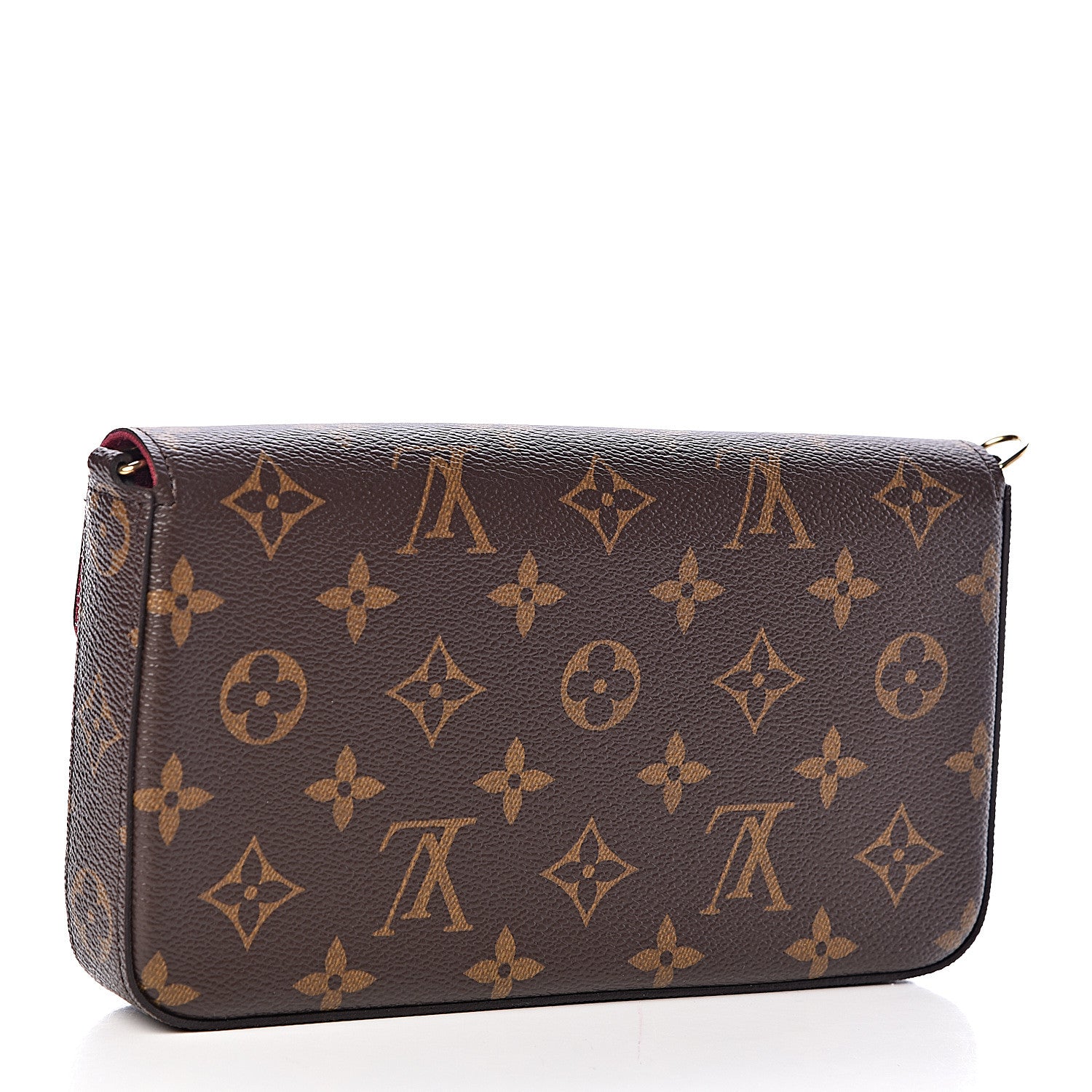 Louis Vuitton Monogram Pochette Felicie Chain Wallet Fuchsia 4 of 12