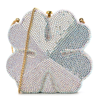Judith Leiber Crystal Four Leaf Clover Minaudiere Chain Clutch Multicolor 1 of 8