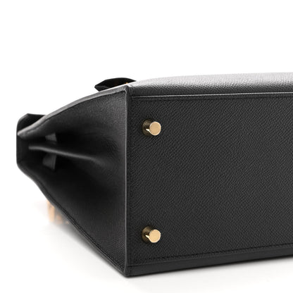 Hermes Epsom Kelly Sellier 28 Black 9 of 10