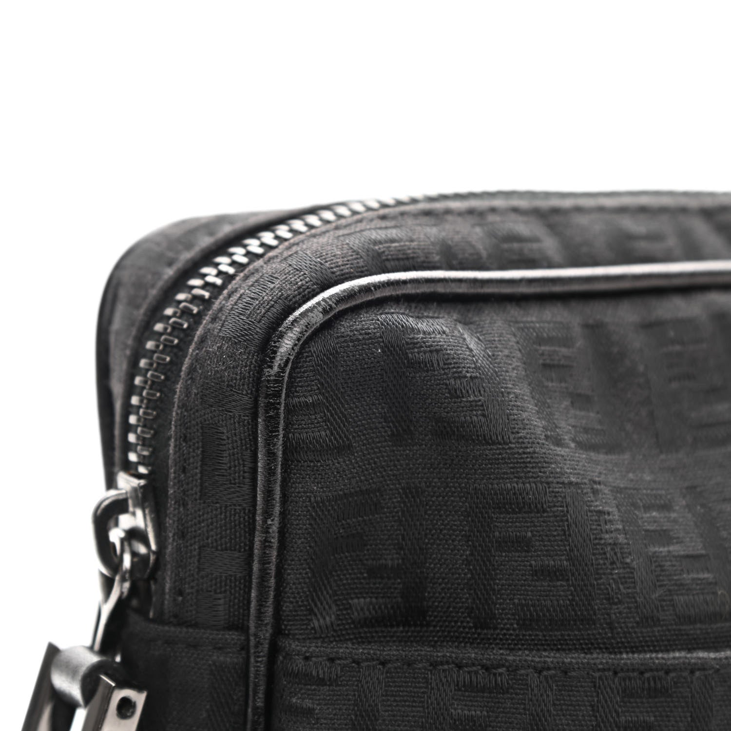 Fendi Zucchino Crossbody Black 11 of 12
