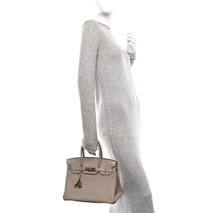 Hermes Togo Birkin 30 Gris Tourterelle 2 of 14