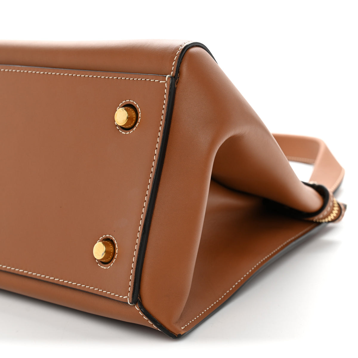 Celine Smooth Calfskin Medium Edge Shoulder Bag Camel 10 of 11