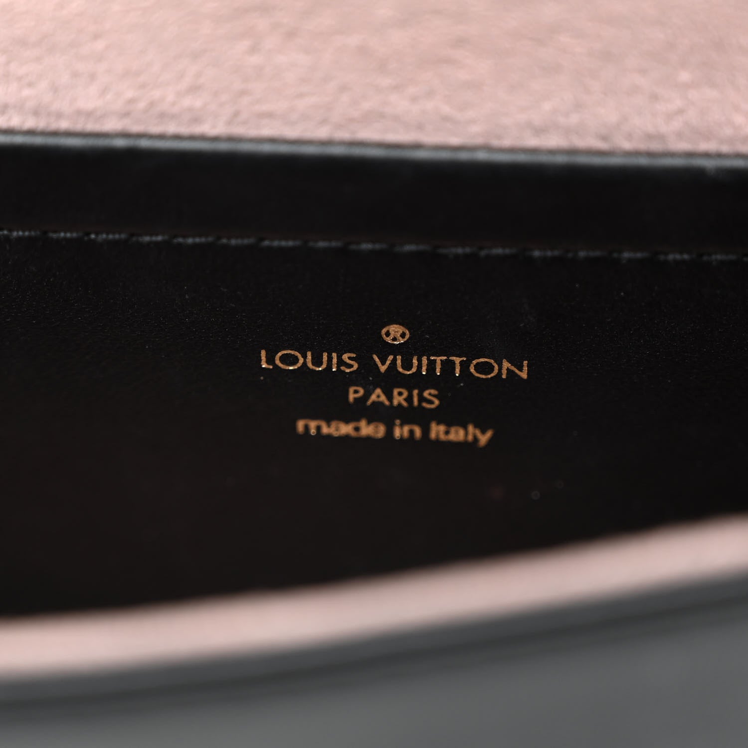 Louis Vuitton Lambskin Embossed Monogram Pochette Coussin Black 7 of 10