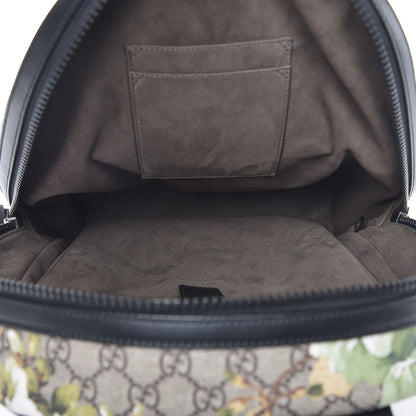 Gucci GG Supreme Monogram Blooms Medium Day Backpack Beige New Military Black 5 of 10