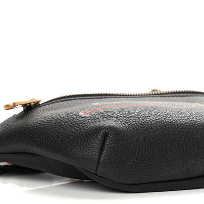 Gucci Grained Calfskin Small Logo Belt Bag Black 9 of 11