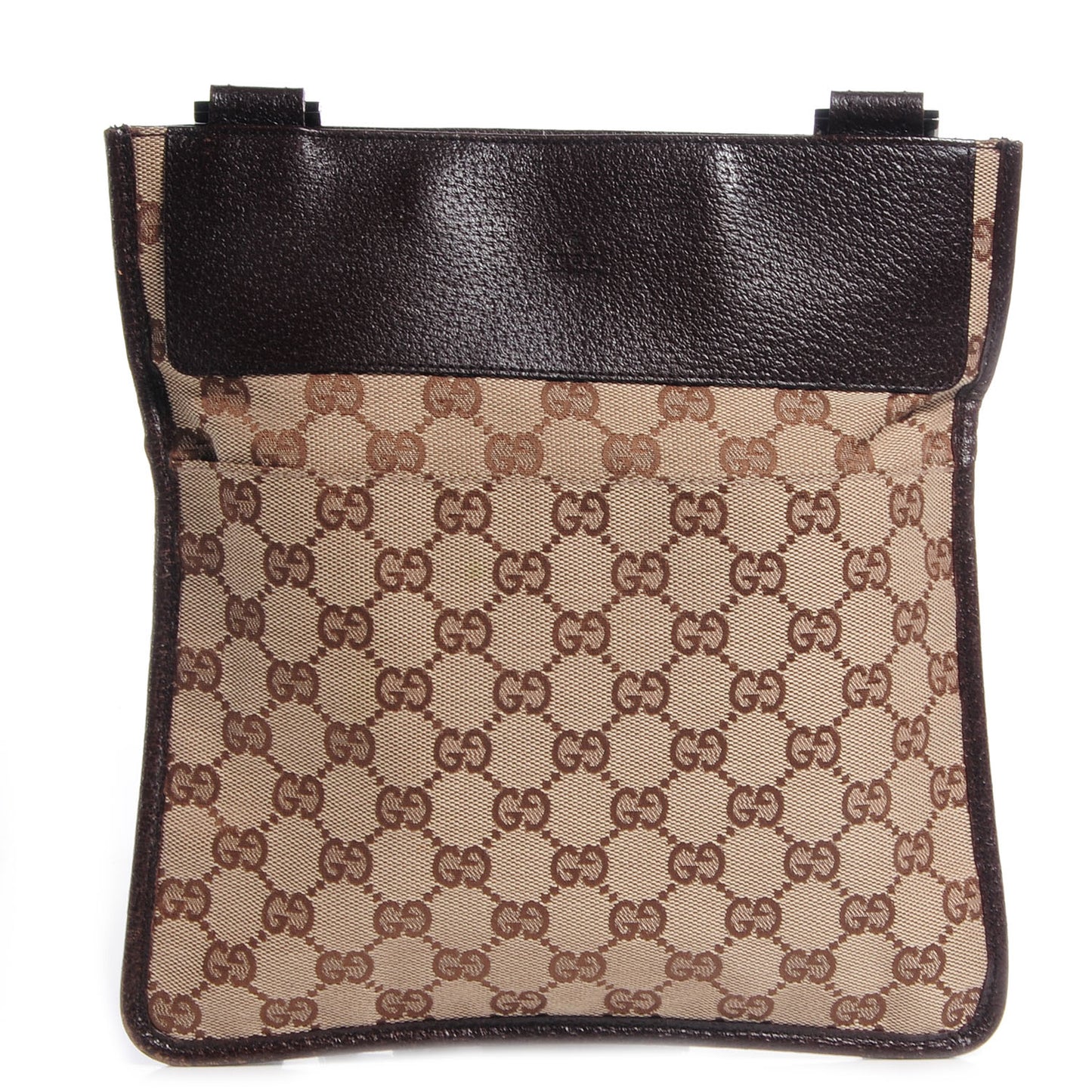 GG Monogram Messenger Crossbody Bag Brown