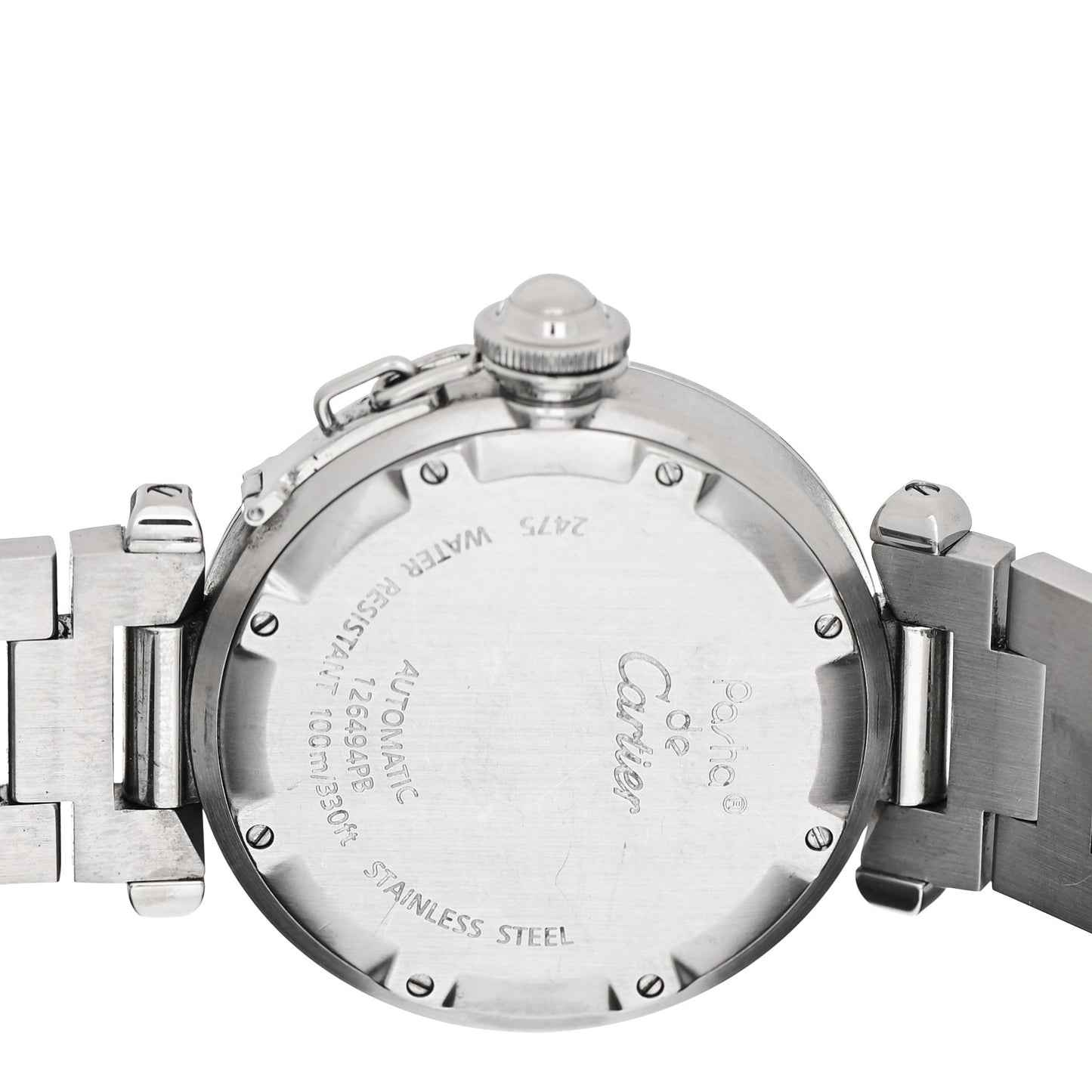 Stainless Steel 35mm Pasha C Big Date Automatic Watch Pink