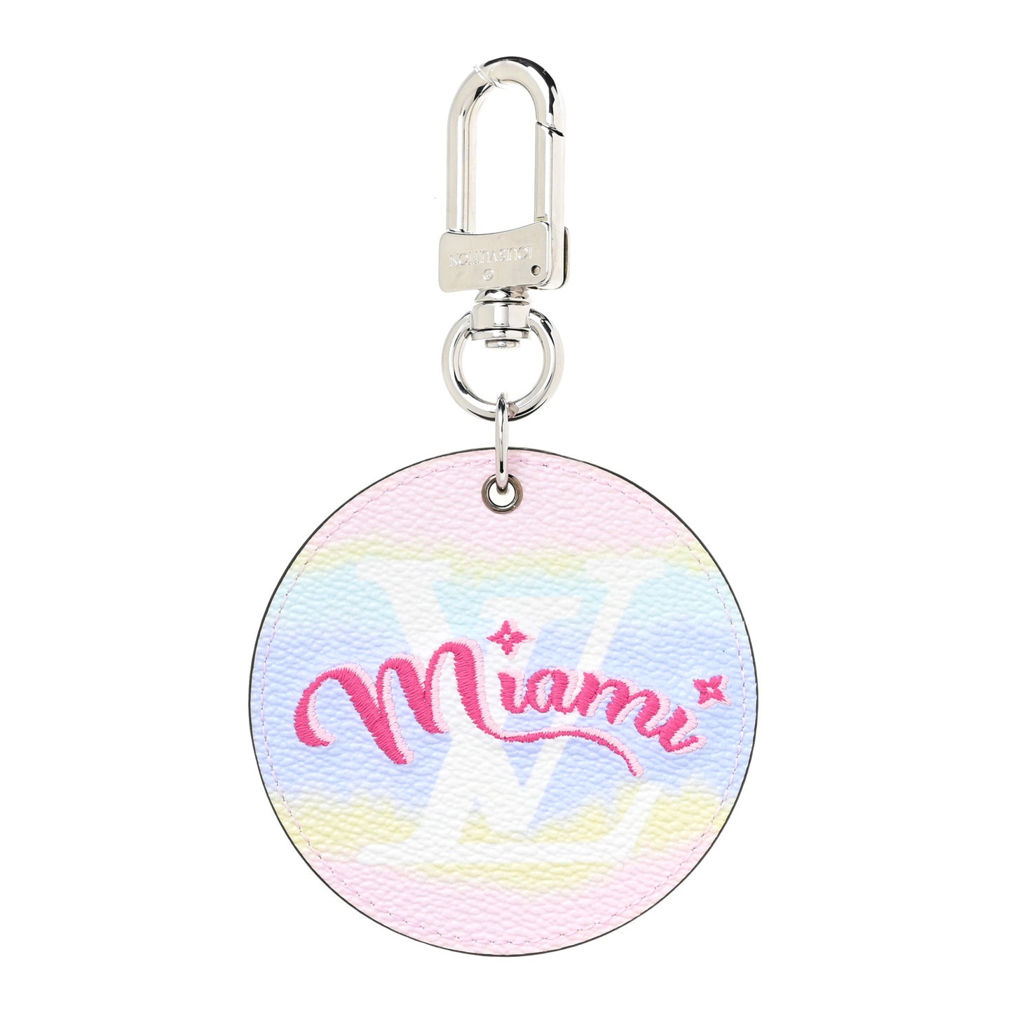 Monogram Escale Miami Bag Charm Key Holder Pastel