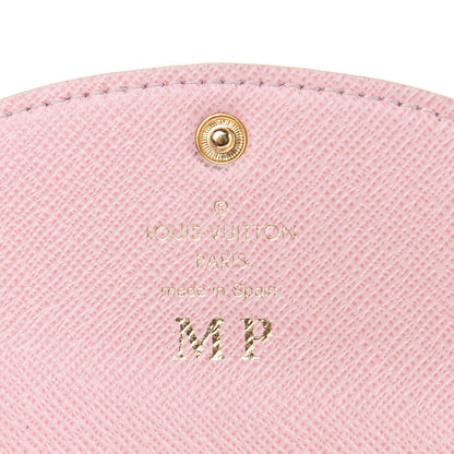 Louis Vuitton Damier Azur Rosalie Coin Purse Rose Ballerine 6 of 13