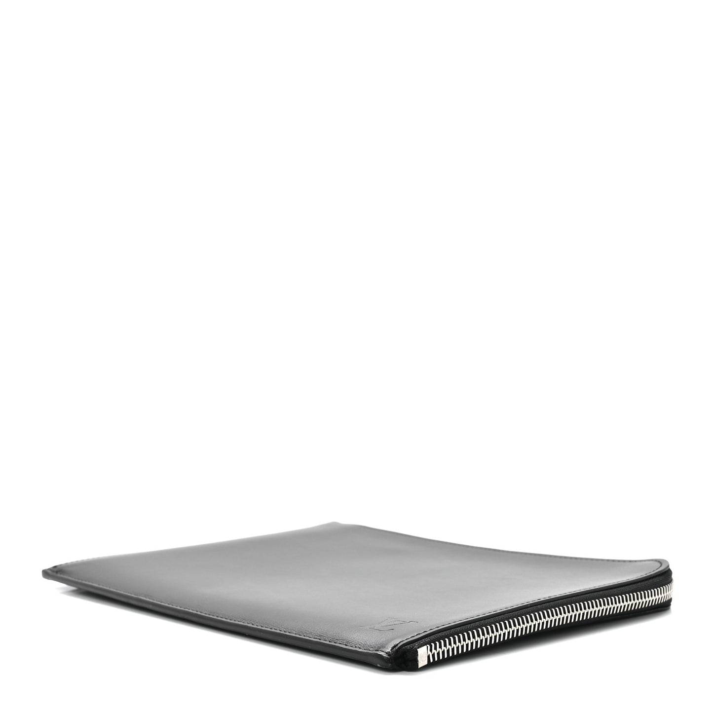 Calfskin Pochette Jules Zipped Clutch Black