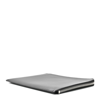 Louis Vuitton Calfskin Pochette Jules Zipped Clutch Black 10 of 12