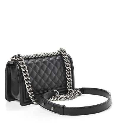 Chanel Caviar Quilted Small Boy Flap Black 3 of 11