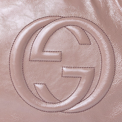 Gucci Patent Medium Soho Chain Shoulder Bag Dark Cipria 10 of 10