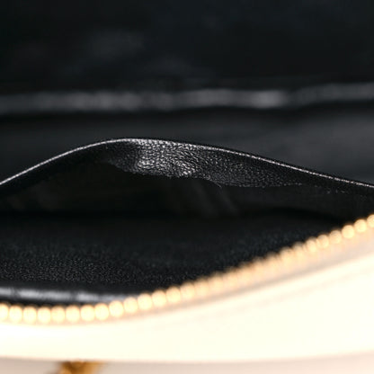 Saint Laurent Grain De Poudre Matelasse Monogram Mini Lou Camera Bag Crema Soft 10 of 10