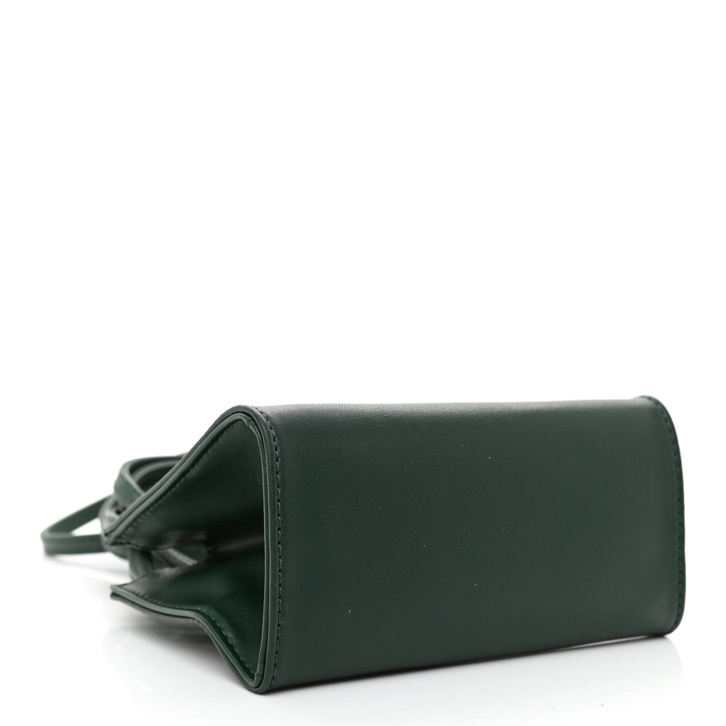 Vegan Leather Small Shopping Bag Dark Olive