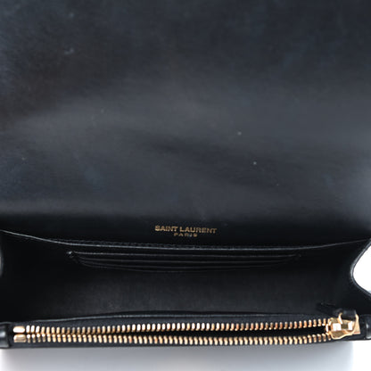 Saint Laurent Smooth Calfskin Monogram Palm Tree Kate Belt Bag Black 5 of 10