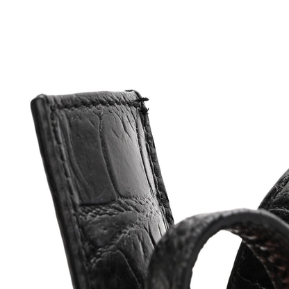 Saint Laurent Calfskin Crocodile Embossed Small Classic Monogram Camera Bag Black 11 of 11