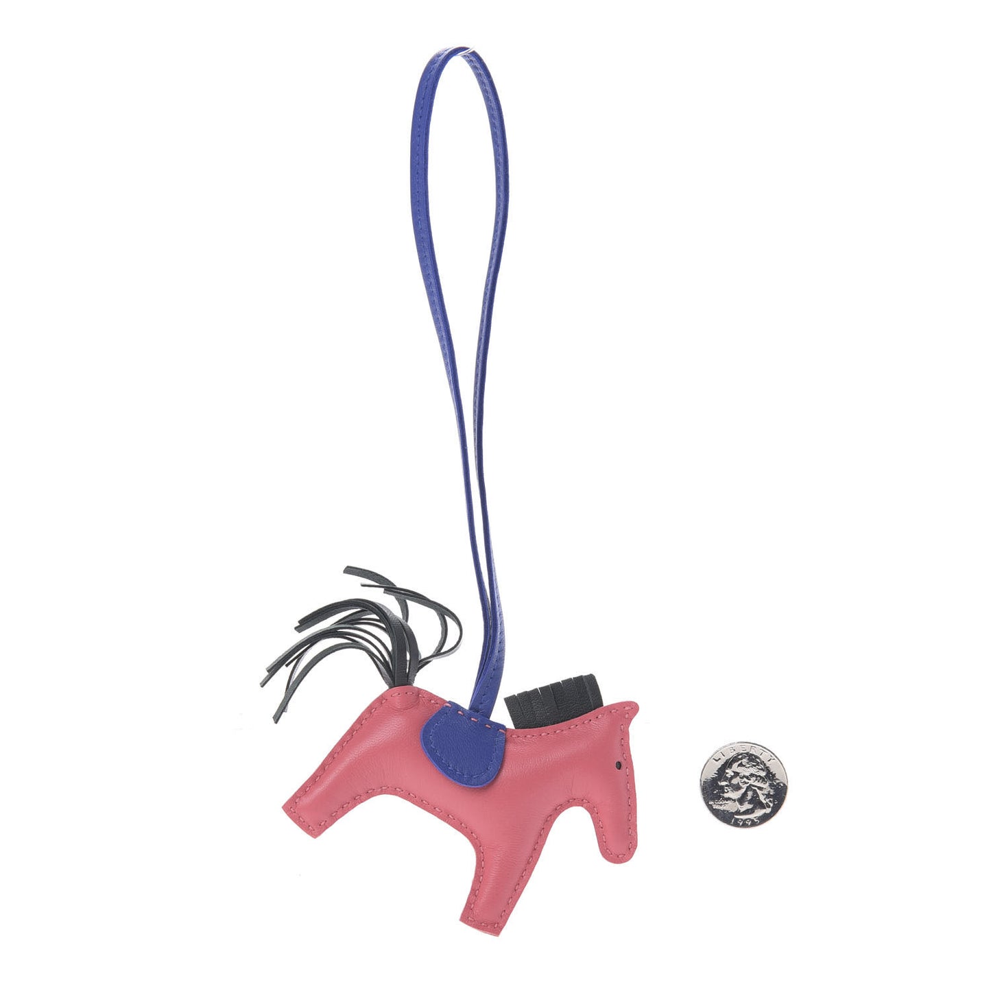 Milo Lambskin Grigri Rodeo Horse Bag Charm PM Rose Azalee Vert Cypress Bleu Electrique