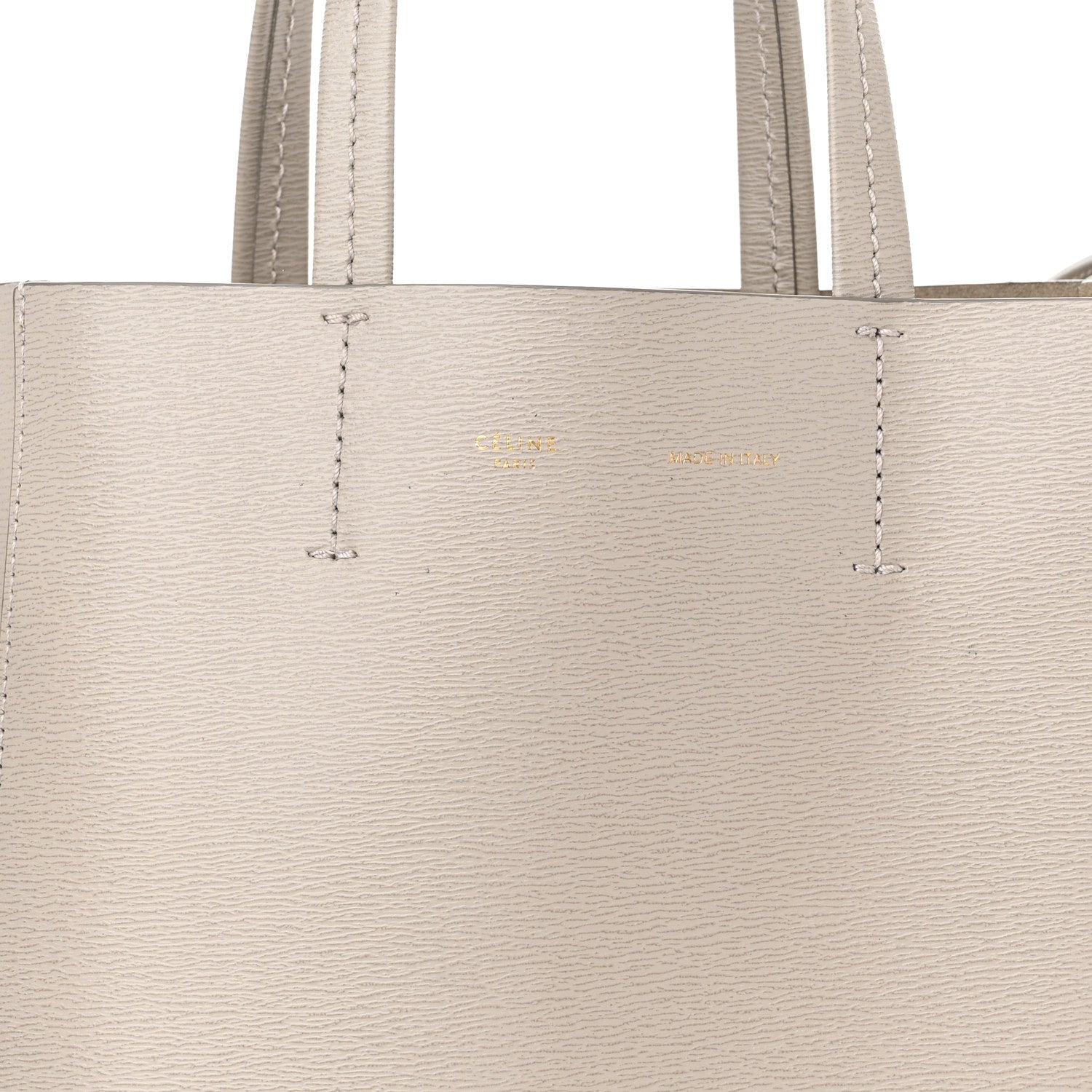 Celine Grained Calfskin Small Vertical Cabas Clay 8 of 10