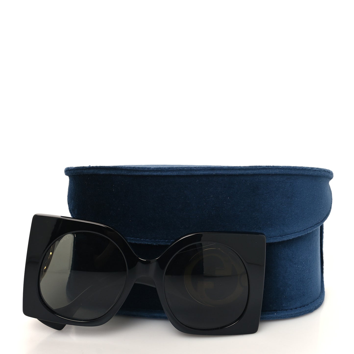 Acetate Interlocking G Oversized Sunglasses GG1254S Black