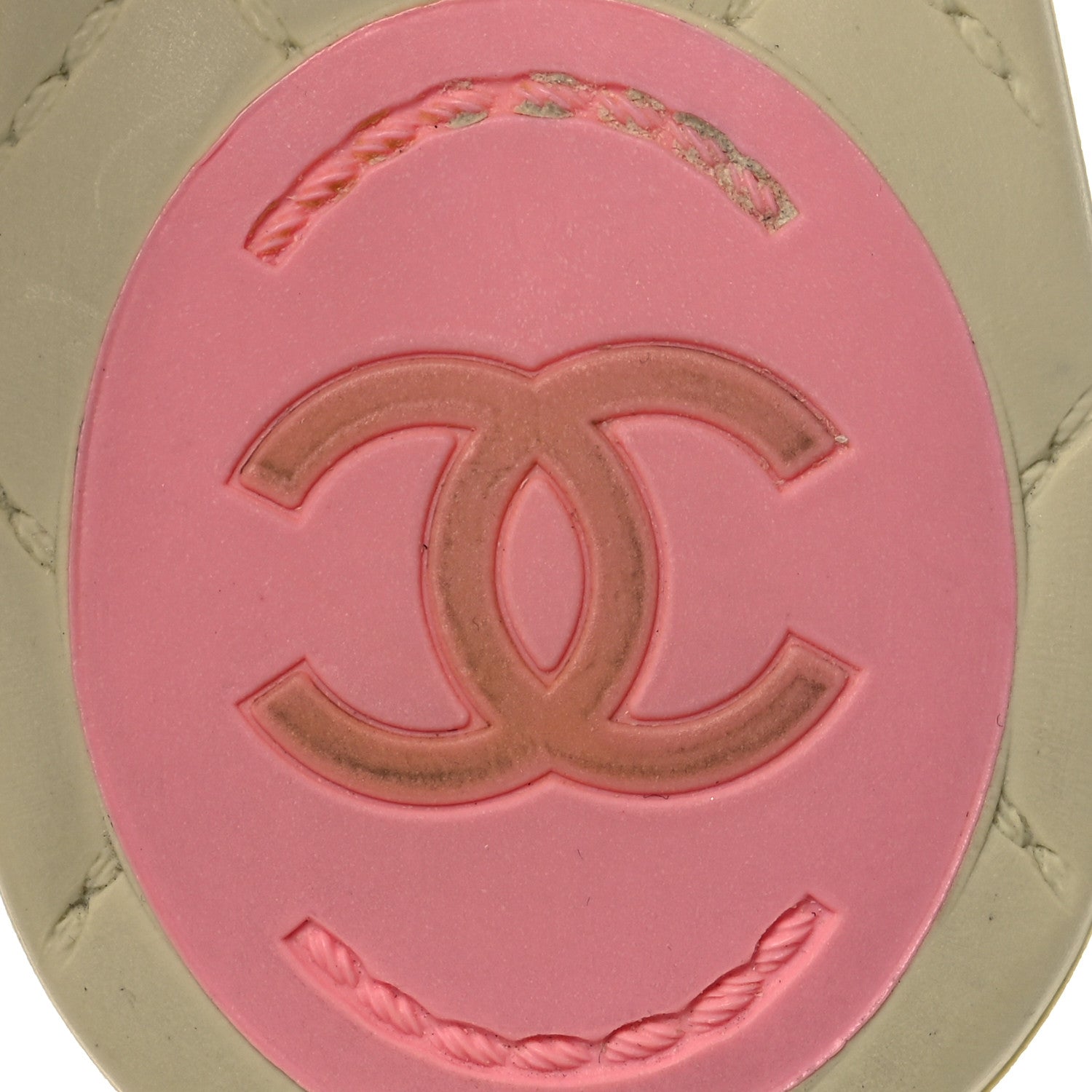 Chanel Jelly Quilted Camellia Thong Sandal 39 Pink Beige 8 of 11