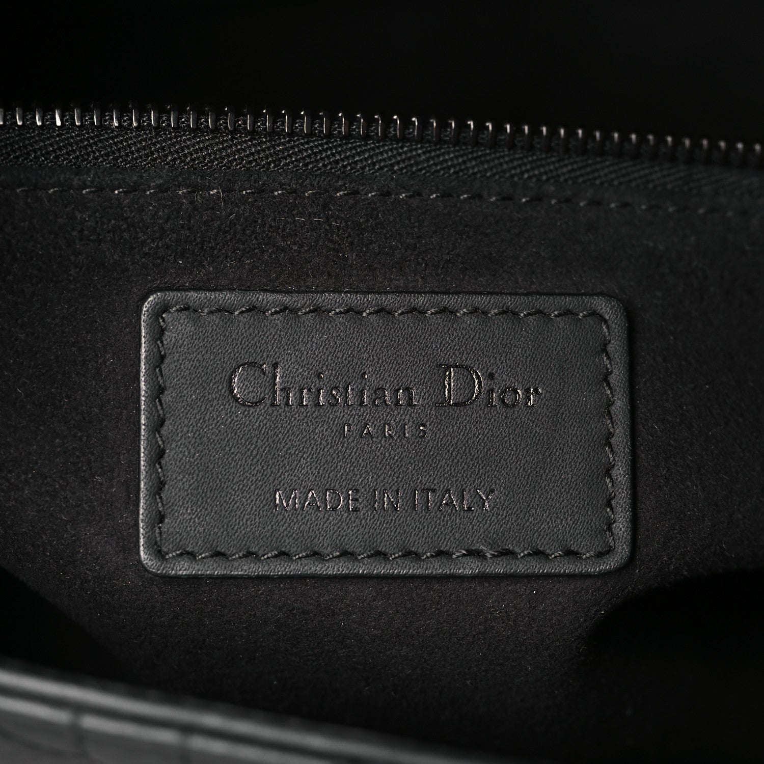 Christian Dior Ultra Matte Calfskin Cannage Medium Lady Dior Black 6 of 9