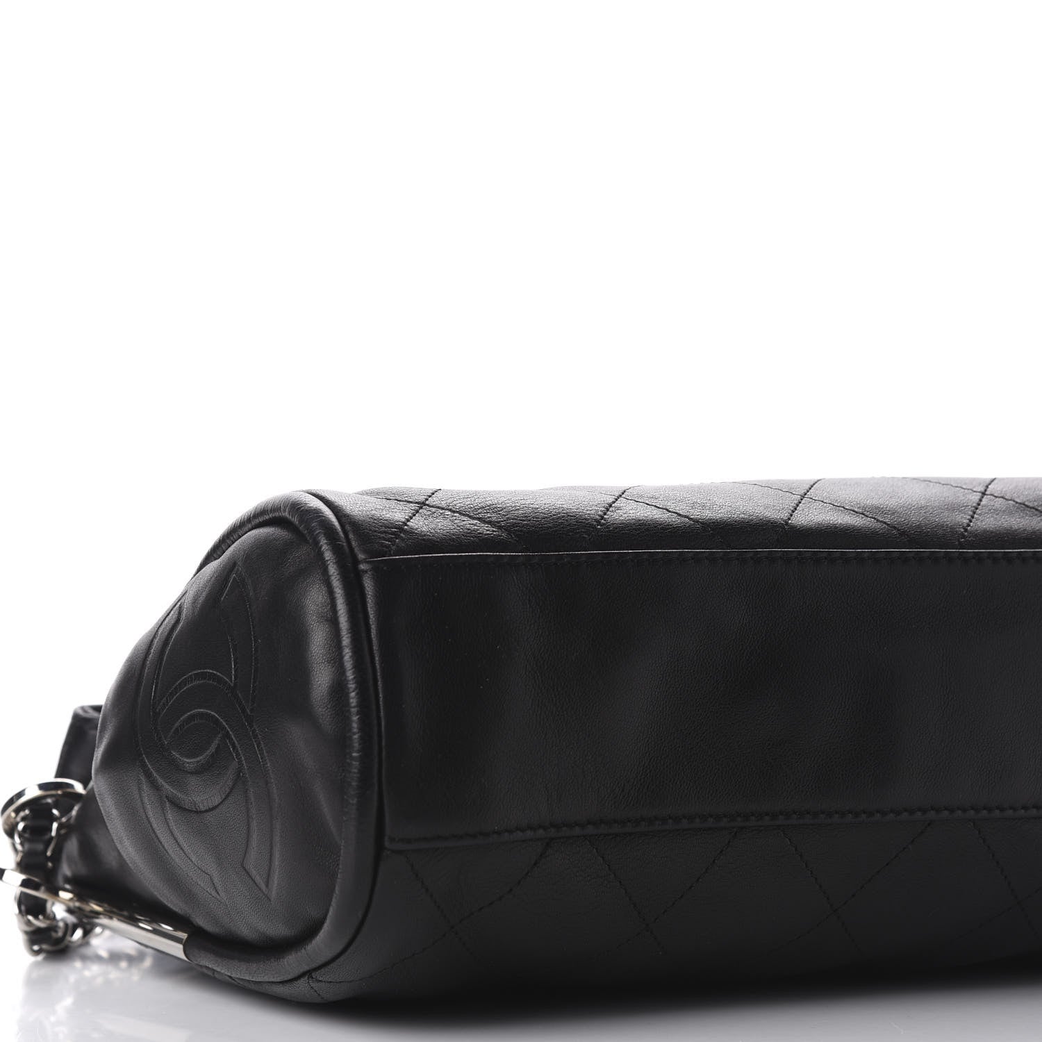 Chanel Lambskin Stitched Medium Ultimate Soft Tote Black 6 of 10