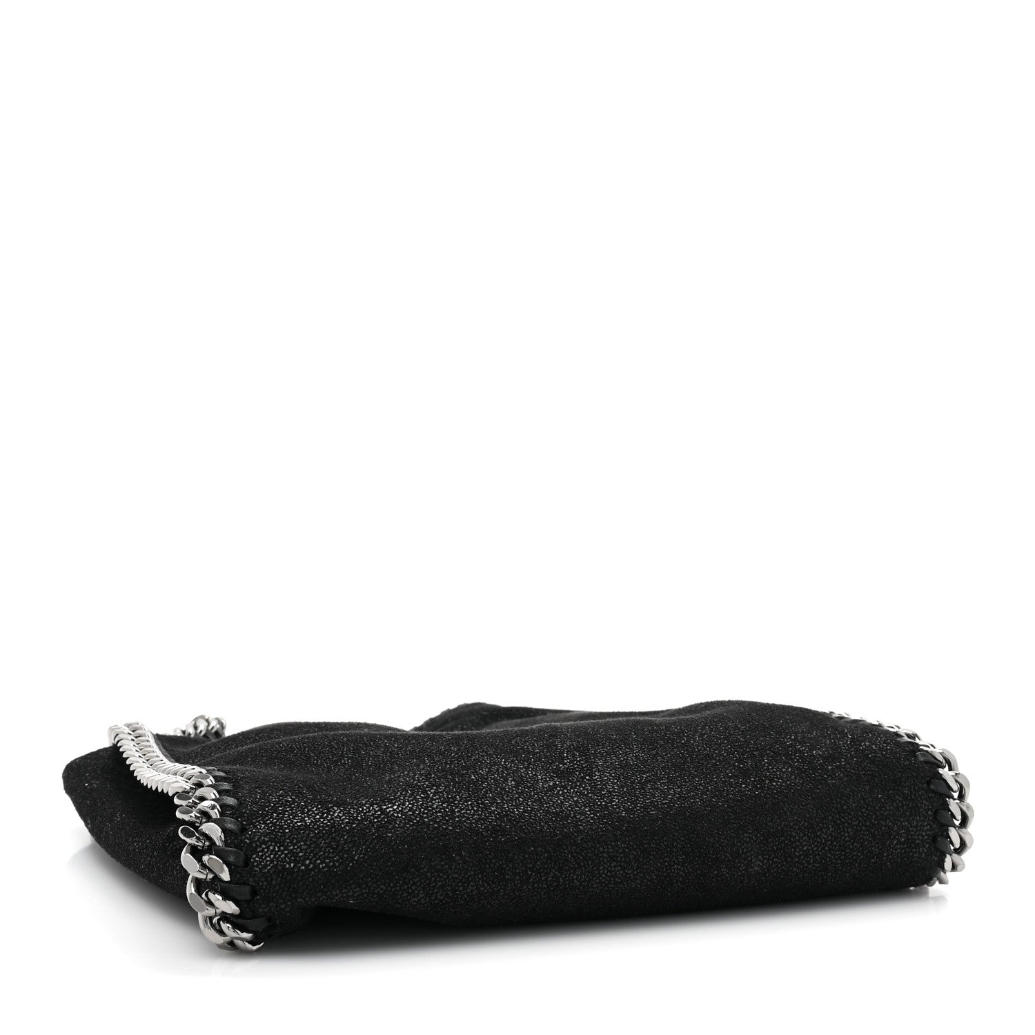 Stella McCartney Shaggy Deer Mini Falabella Fold Over Tote Black 4 of 8