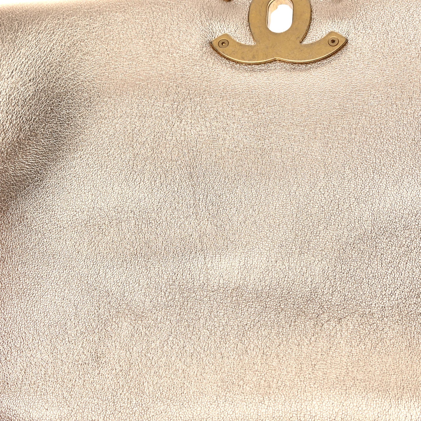Metallic Lambskin Quilted Medium Chanel 19 Flap Gold