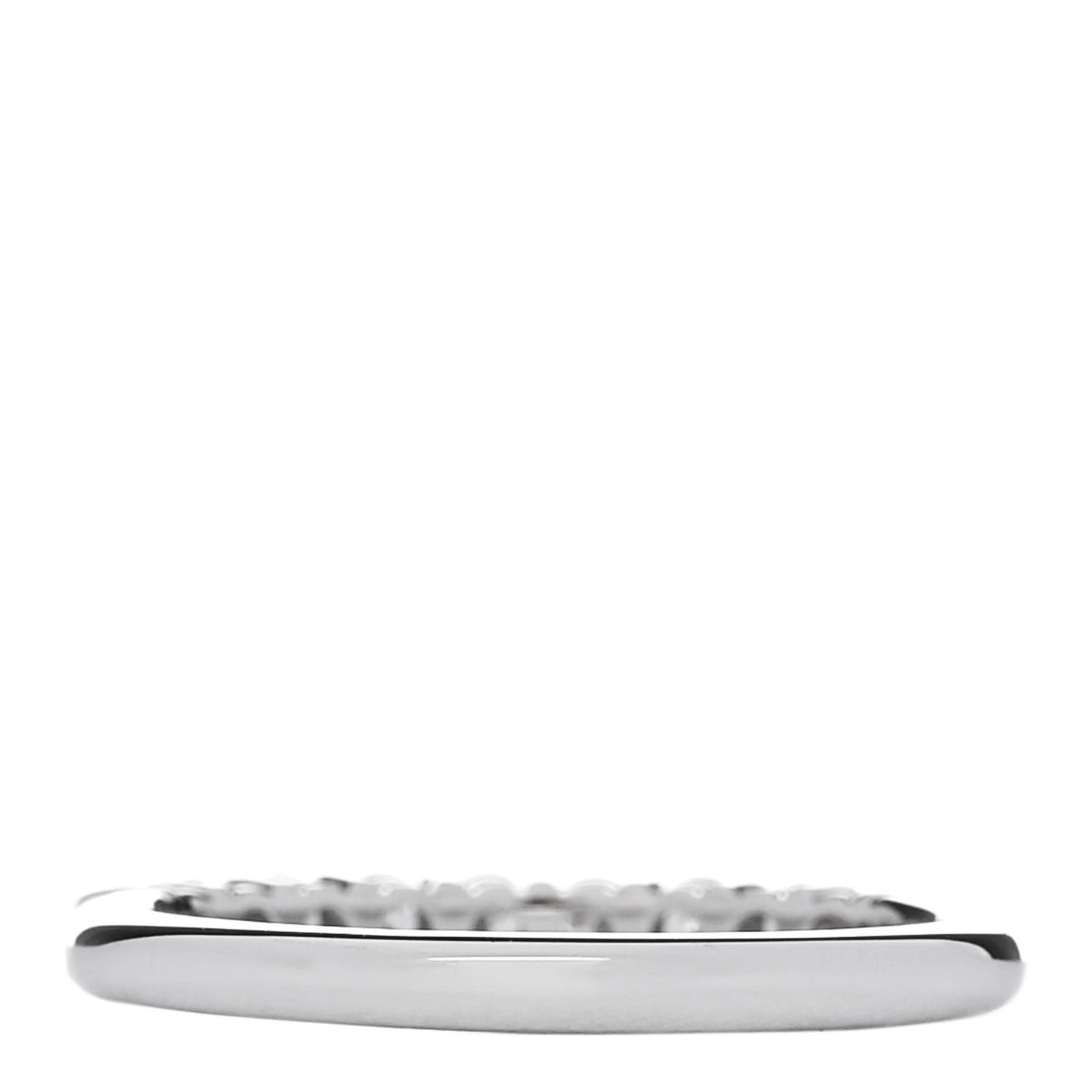 Platinum Diamond .27ctw 2.2mm Half Circle Forever Band Ring 49 5