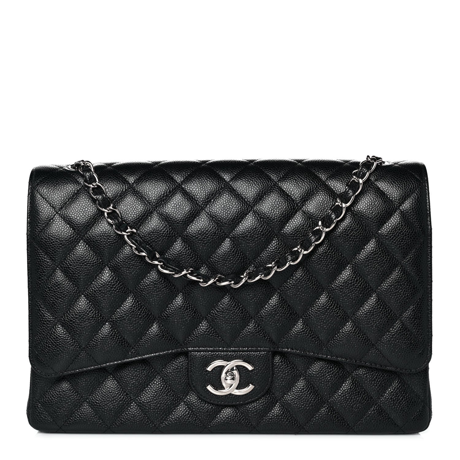 Chanel Caviar Quilted Maxi Double Flap Black 1 of 9