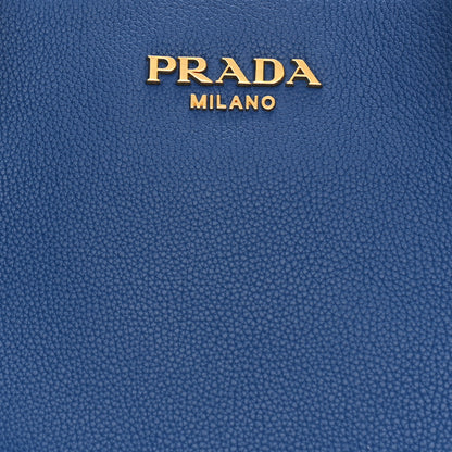 Prada Vitello Phenix Tote Blue 14 of 18