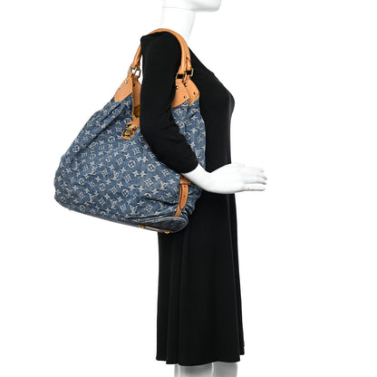 Louis Vuitton Denim Mahina XL Blue 2 of 9
