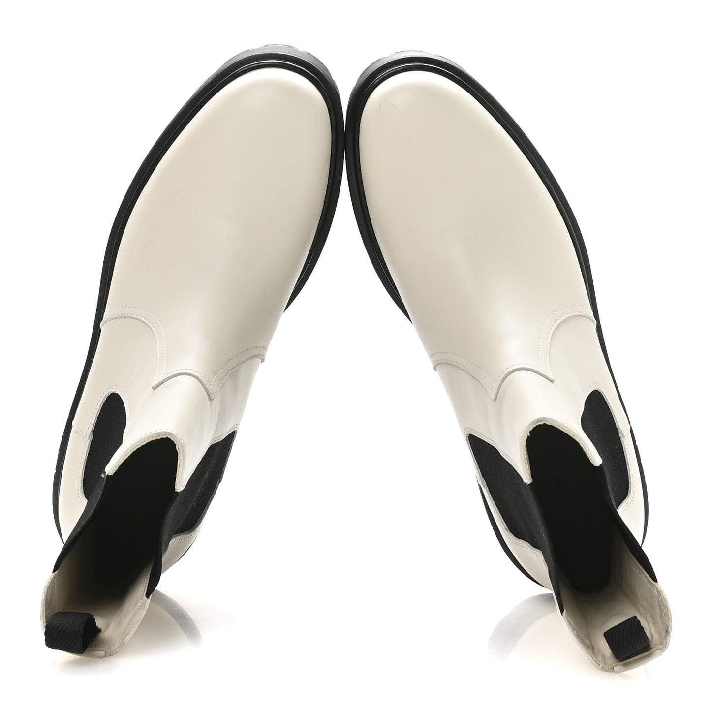 Calfskin Harrow Ankle Boots 38 Beige Glaise